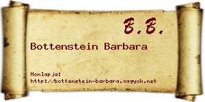 Bottenstein Barbara névjegykártya