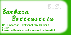 barbara bottenstein business card